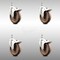 Service Caster 5 Inch 316SS High Temp Glass Filled Nylon 10mm Stem Caster Set Lock Brake SCC-SS316TSTTL20S514-GFNSHT-M1015-4 - alternate 1
